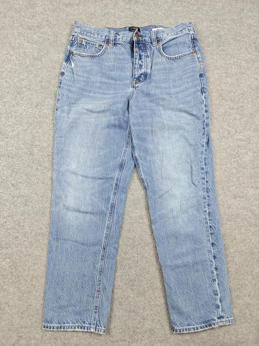 J.CREW High Rise Straight Jeans Womens 28 Blue Light Wash Premium Edition